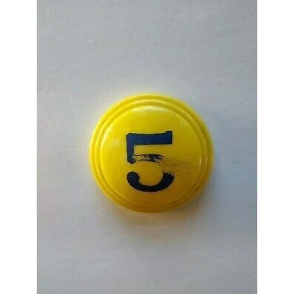 Vintage Pinball Machine Bumper Cap Part Original 1950s Yellow Marble #5 Small